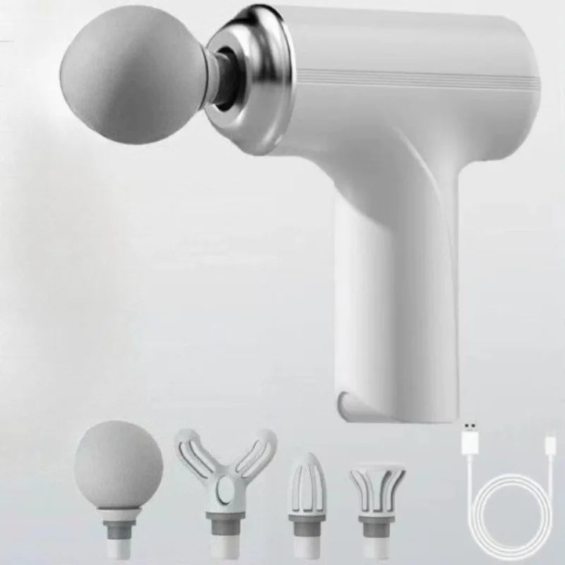 4-in-1 Electric Full Body Massage Gun with LED Light - Full Body Relaxation Electric Massage Gun Sqin Med by Nurse Faye