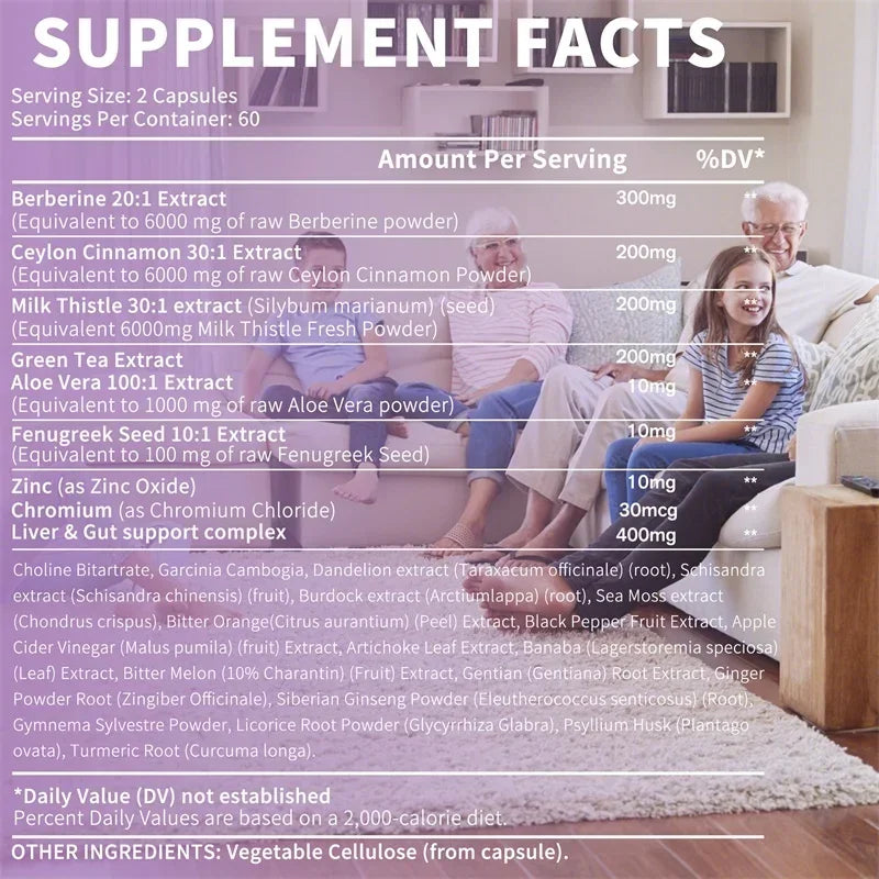 27-in-1 Berberine Complex Supplements 25,000 mg per serving - Supports whole body health Sqin Med by Nurse Faye