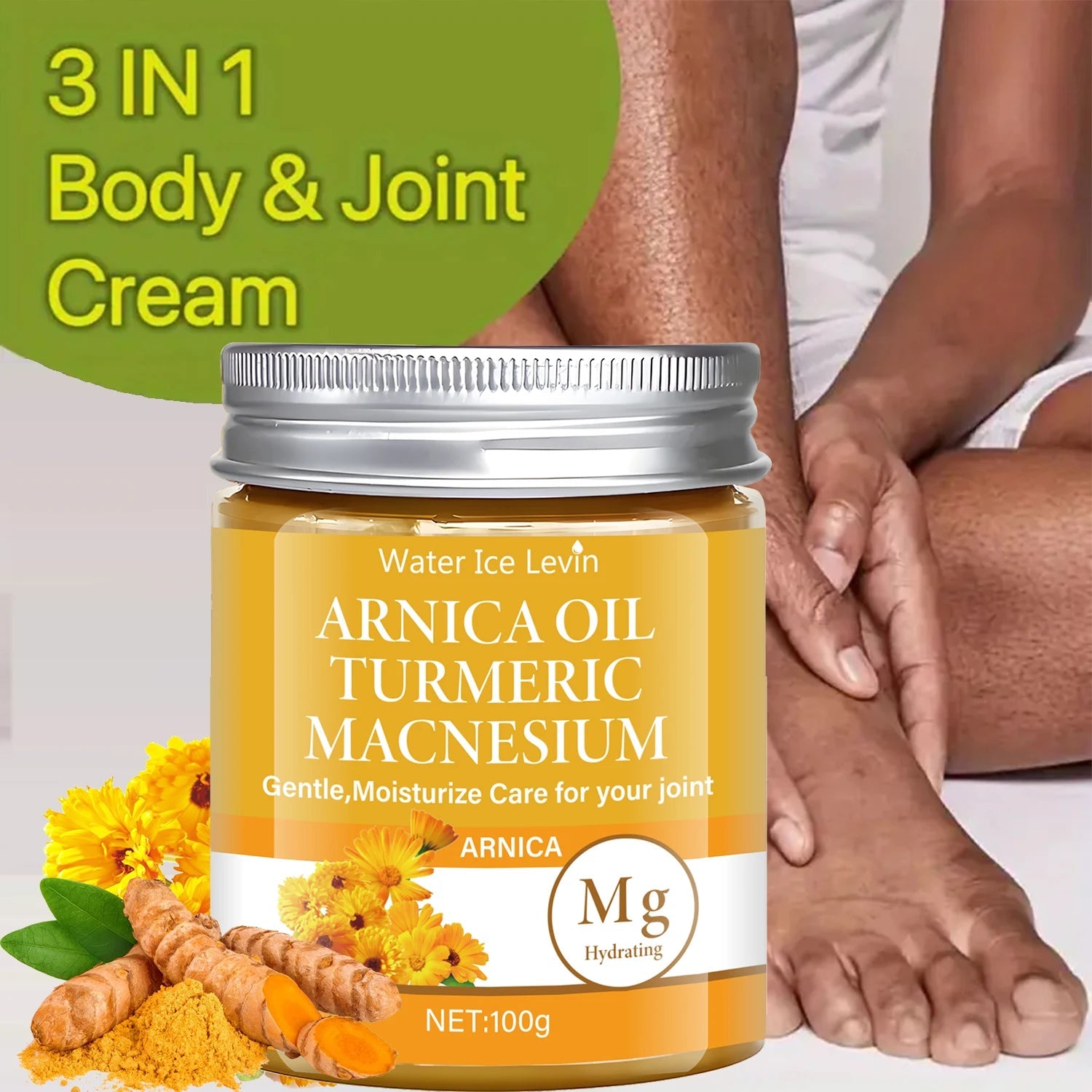 Joint relief Cream - Arnica, Magnesium & Turmeric Sqin Med by Nurse Faye