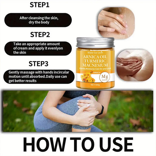 Joint relief Cream - Arnica, Magnesium & Turmeric Sqin Med by Nurse Faye