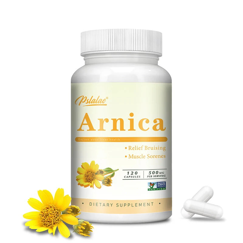 Arnica Capsules - Effectively Relieves Bruising, Swelling, Reduces Muscle Pain and Stiffness Sqin Med by Nurse Faye