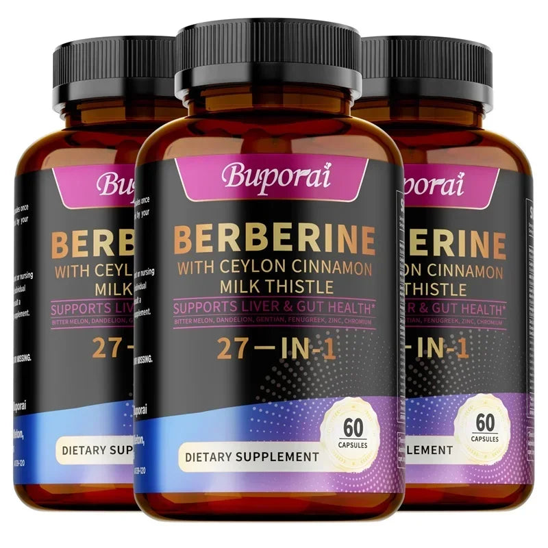 27-in-1 Berberine Complex Supplements 25,000 mg per serving - Supports whole body health Sqin Med by Nurse Faye