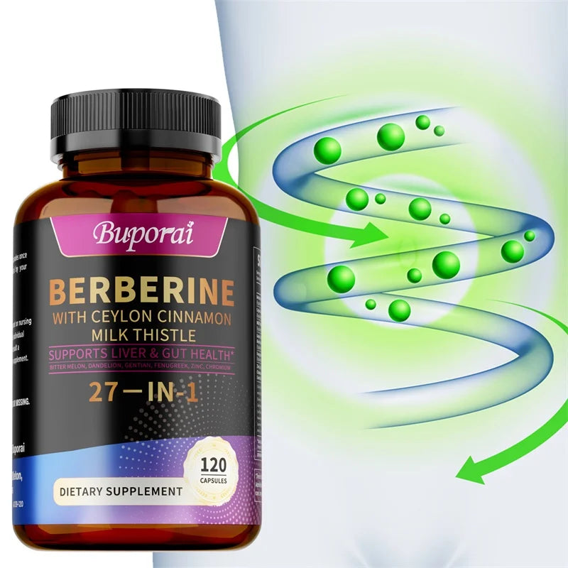 27-in-1 Berberine Complex Supplements 25,000 mg per serving - Supports whole body health Sqin Med by Nurse Faye