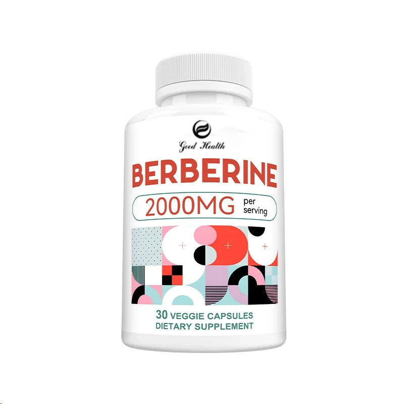 Berberine Capsules 2000mg - Supports Healthy Glucose (Blood Sugar) and Lipid (Fats) Metabolism Sqin Med by Nurse Faye