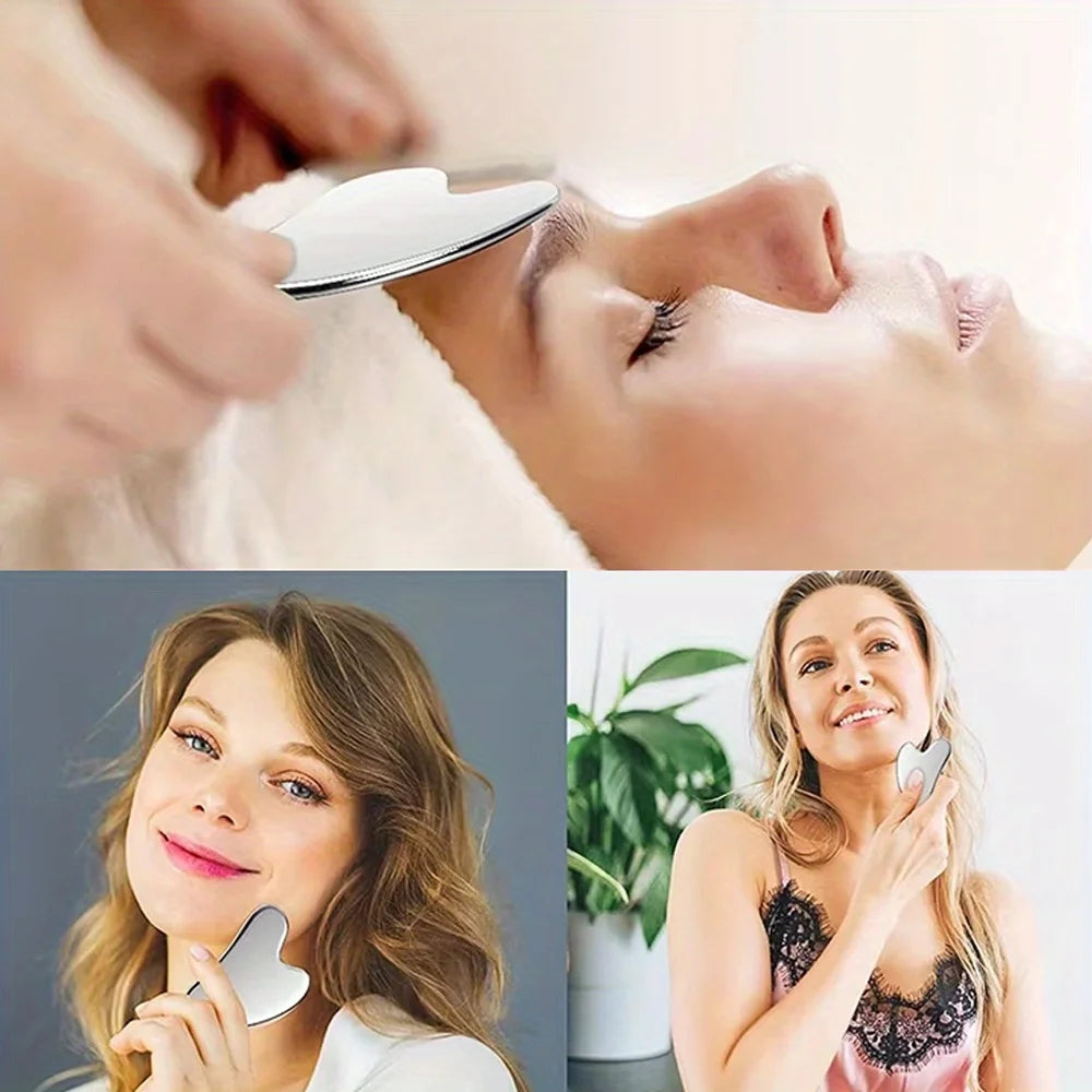 Stainless Steel Gua Sha Facial Tool sqin med