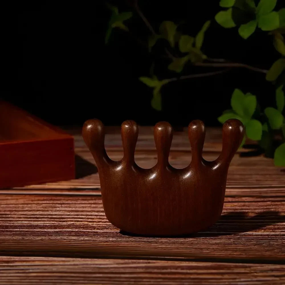 Wide Tooth Wooden Scalp Massage Tool Sqin Med by Nurse Faye