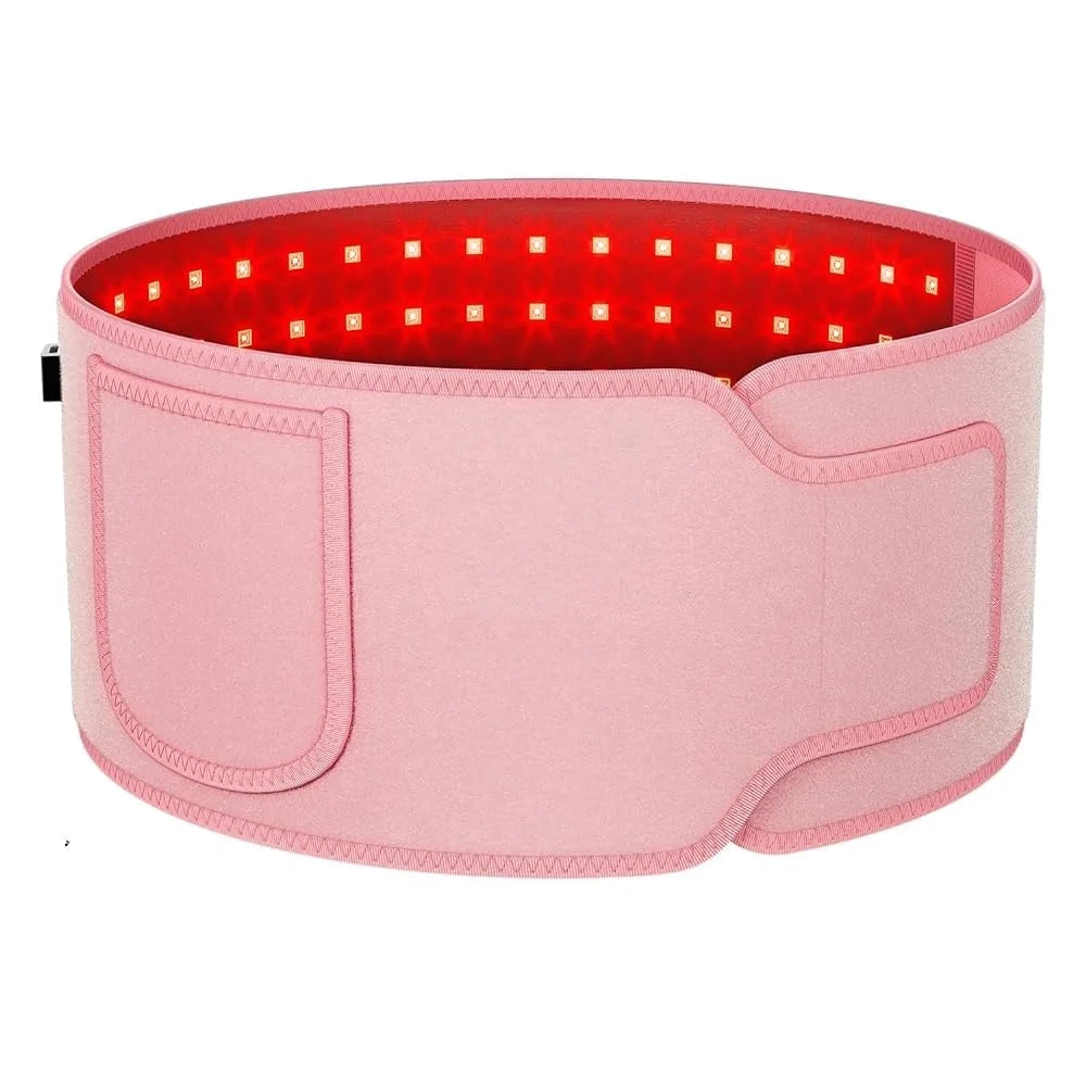 Red Light Health Care Belt  100 LED Infrared Lamp Red Light Therapy Massage Machine For Body Belt Back Waist Heating Sqin Med by Nurse Faye