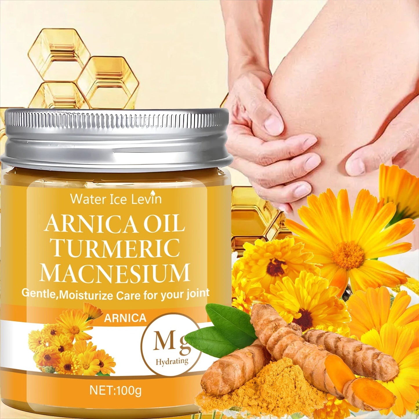 Joint relief Cream - Arnica, Magnesium & Turmeric Sqin Med by Nurse Faye