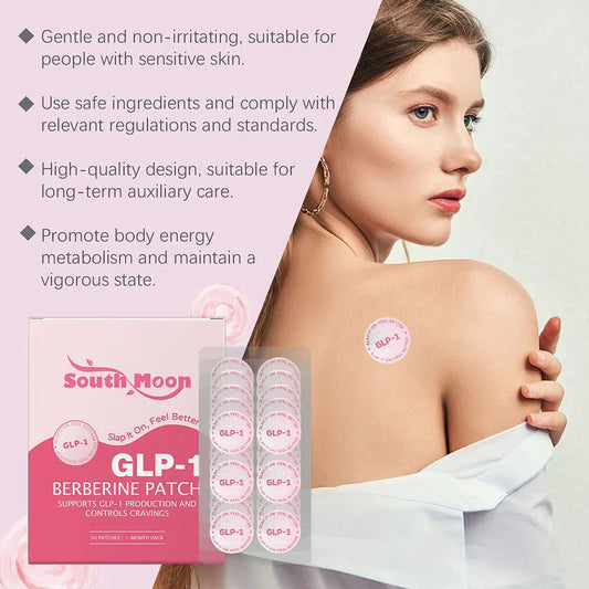 GLP-1 Patches - Berberine Patch Supports & Controls Cravings Sqin Med by Nurse Faye