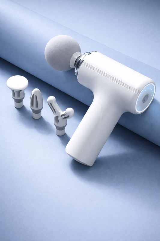 4-in-1 Electric Full Body Massage Gun with LED Light - Full Body Relaxation Electric Massage Gun Sqin Med by Nurse Faye