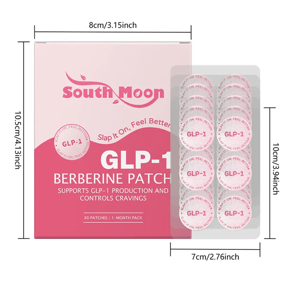 GLP-1 Patches - Berberine Patch Supports & Controls Cravings Sqin Med by Nurse Faye
