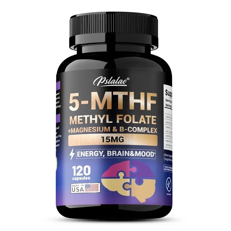 5-MTHF Methyl B12 & Methyl Folate Supplement- Boosts Cognitive Function Sqin Med by Nurse Faye