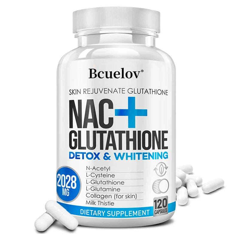 NAC glutathione supplement, milk thistle extract, and vitamin C to support immune function and respiratory health Sqin Med by Nurse Faye