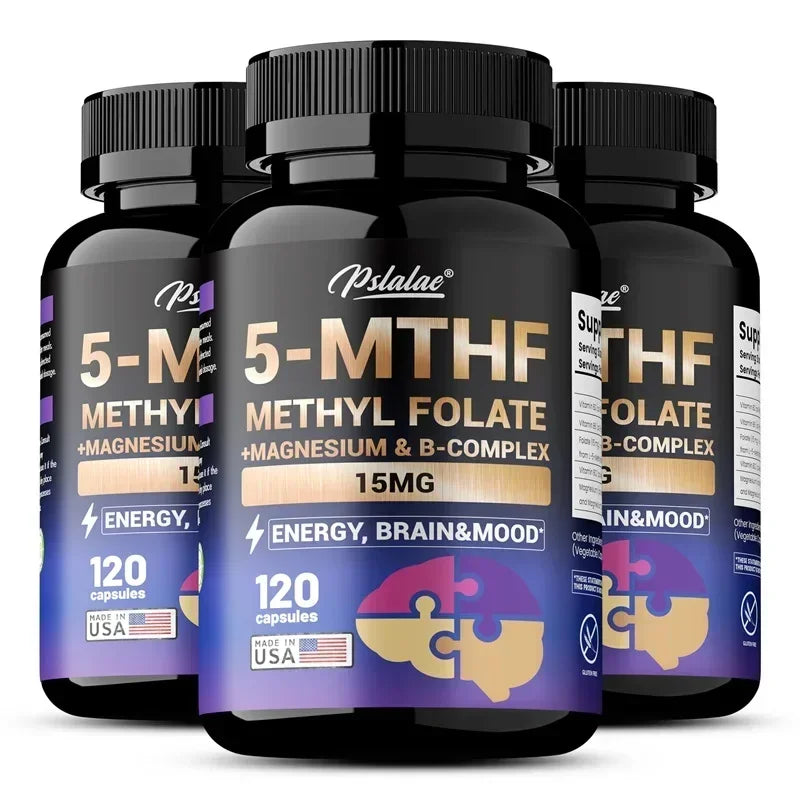 5-MTHF Methyl B12 & Methyl Folate Supplement- Boosts Cognitive Function Sqin Med by Nurse Faye