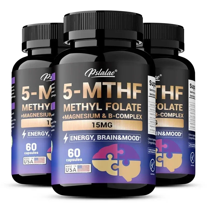 5-MTHF Methyl B12 & Methyl Folate Supplement- Boosts Cognitive Function Sqin Med by Nurse Faye
