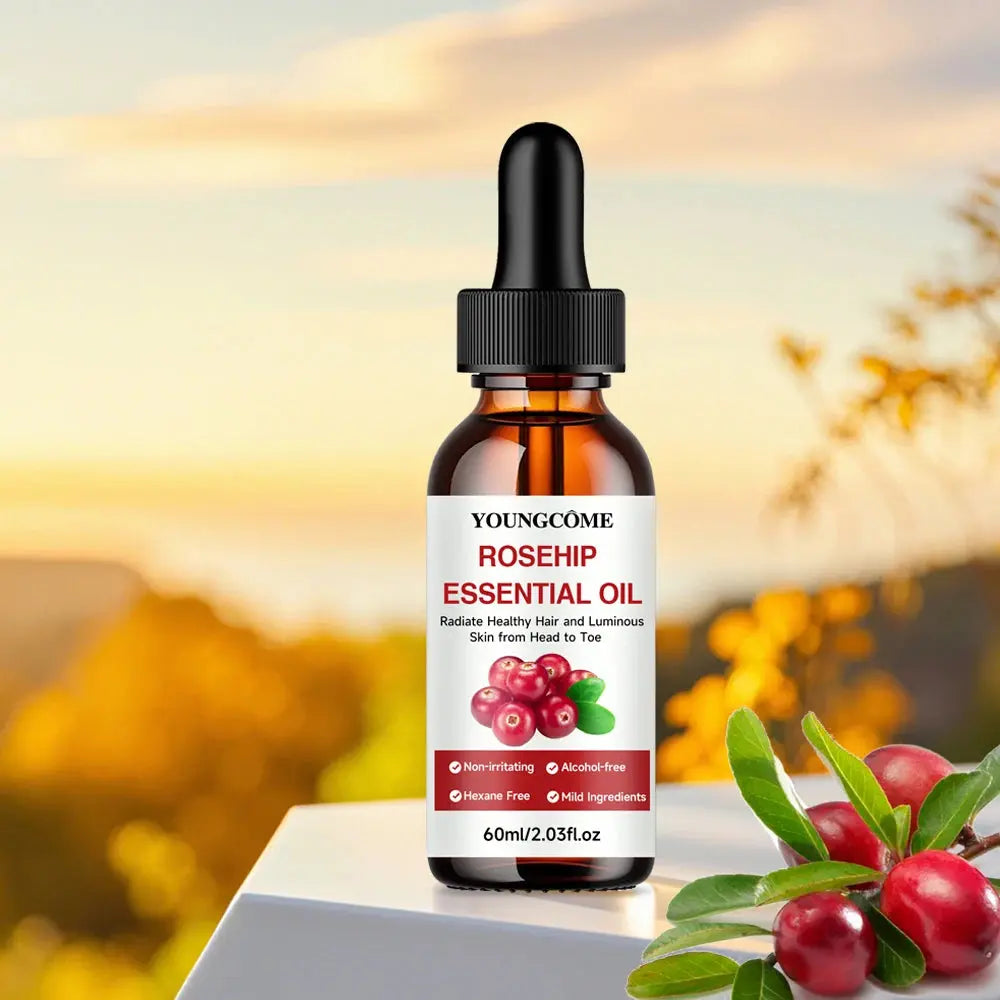 Rosehip Essential Oil Fade Fine Line Lifting Firming Repair Smooth Moisturizing Whitening Nourishing Skincare Oil for hair, face Sqin Med by Nurse Faye