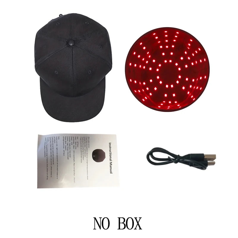 Red LED Light & Infrared Therapy Cap- 96Pcs 660nm&850nm wavelength 10Hz Pulse for Hair growth Sqin Med by Nurse Faye